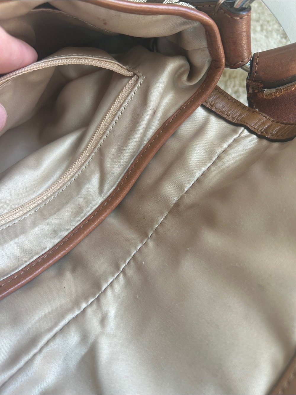 Vintage coach soho bag 11860 brown canvas - Picture 9 of 14